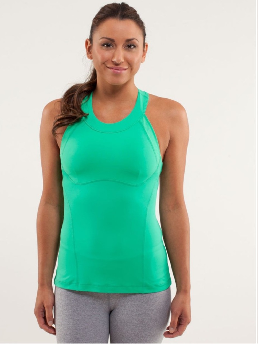 EUC Women’s Lululemon Run Make It Count Tank Top: Very Green Fresh Teal- Size 6